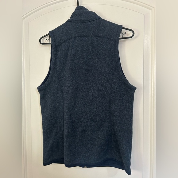 Patagonia Women's Better Sweater Blue Knit Zip Up Vest Zoom Logo size Medium - Picture 2 of 10